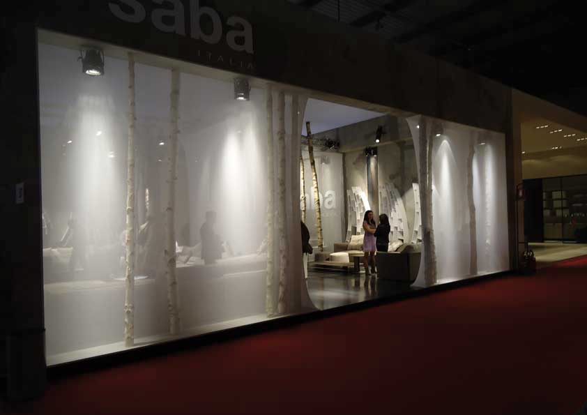 Salone del Mobile - Pareti stand in tela stretch